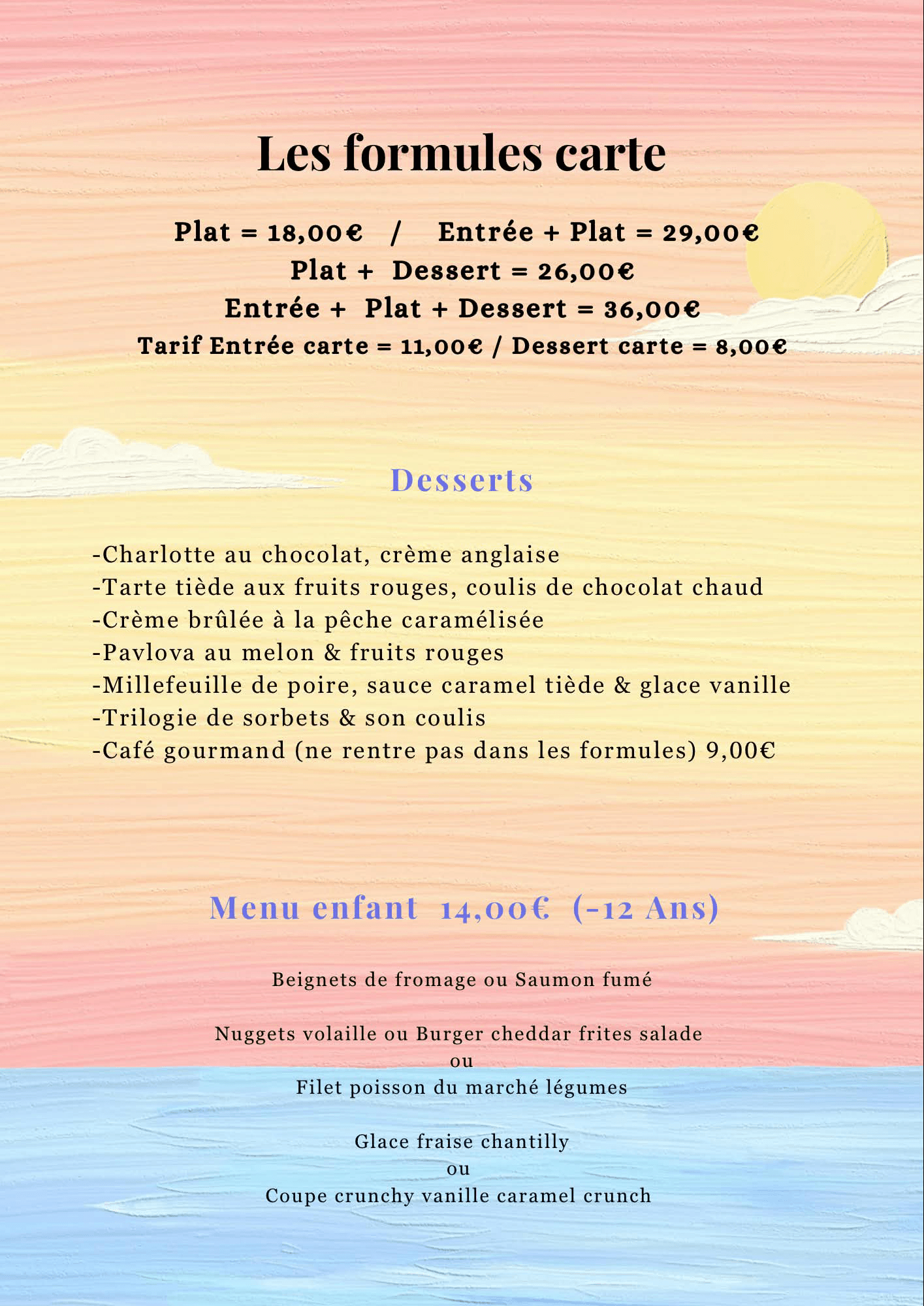 Restaurant la brasserie Formule